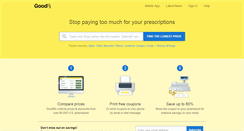 Desktop Screenshot of goodrx.com