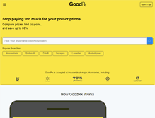 Tablet Screenshot of es.goodrx.com